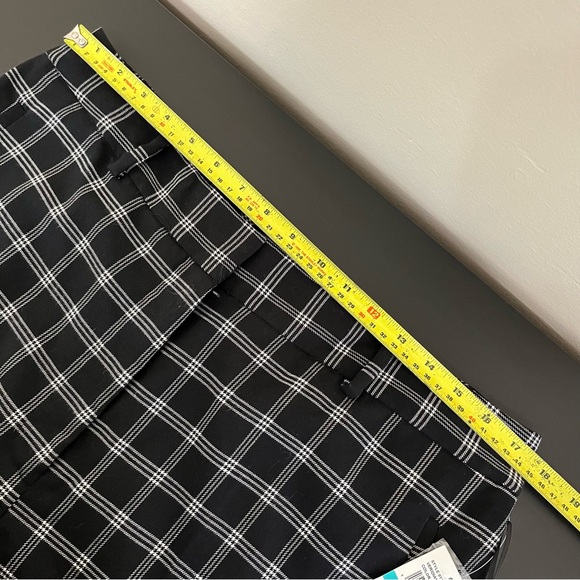 NWT 1. State Veridian Blooms Pant - Black White Plaid - Picture 11 of 14